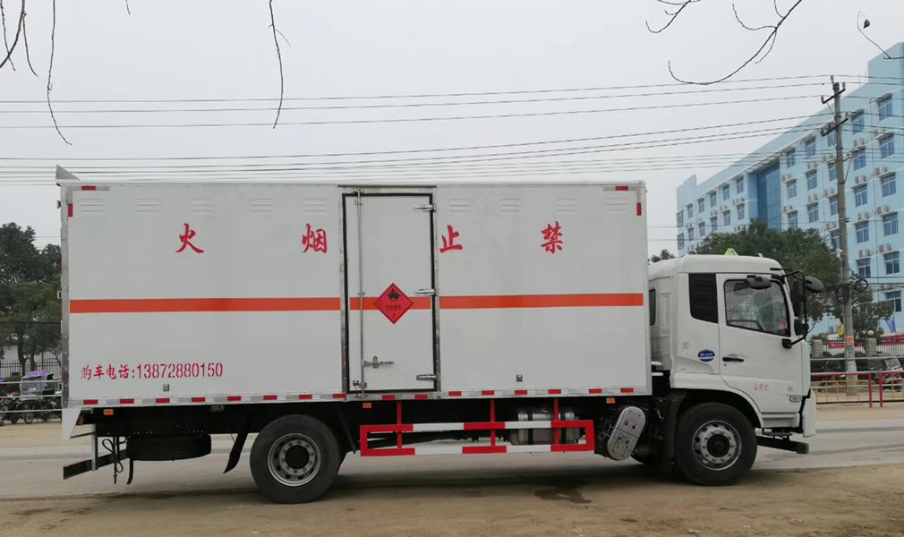 东风天锦国六气体厢危险品车